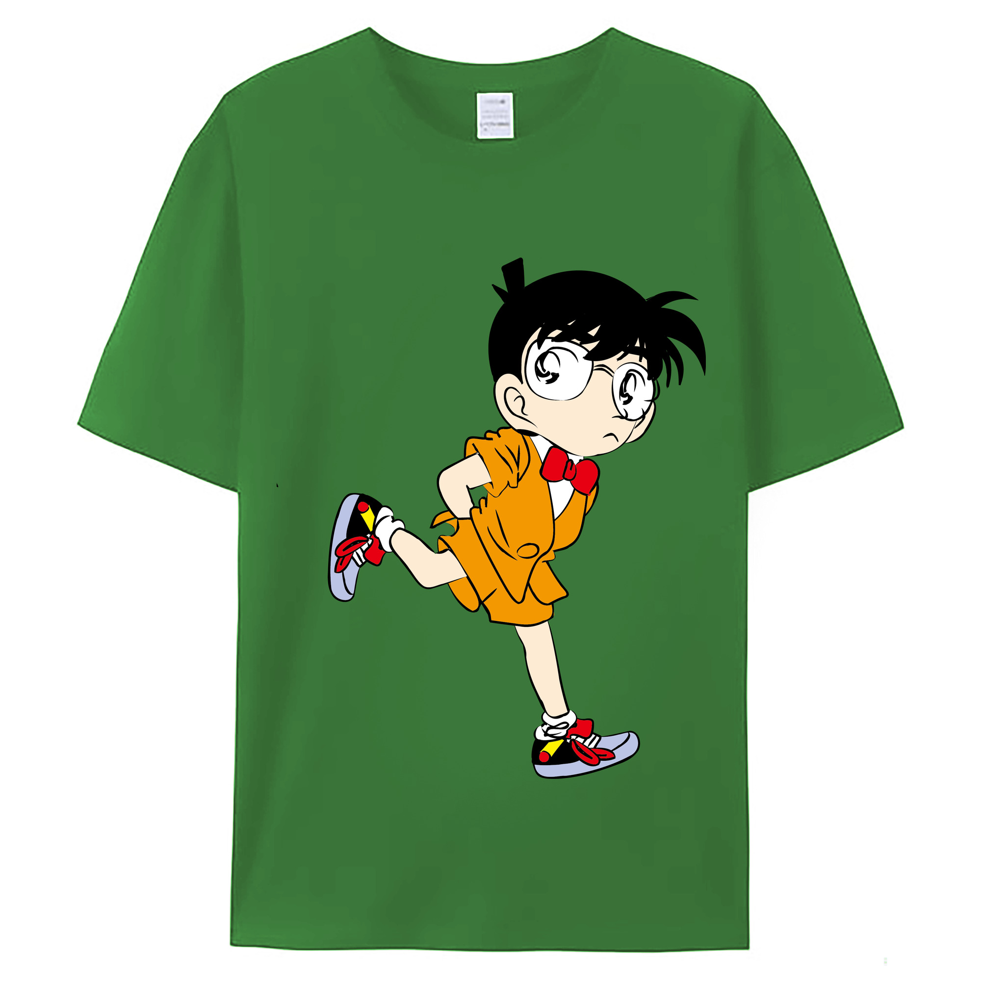 （画像用） 名探偵コナン 江戸川 コナン Detective Conan Conan Edogawa レディースカジュアルプリントTシャツ（綿100％）